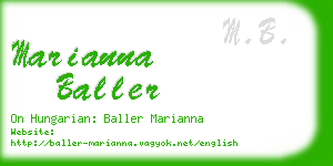 marianna baller business card